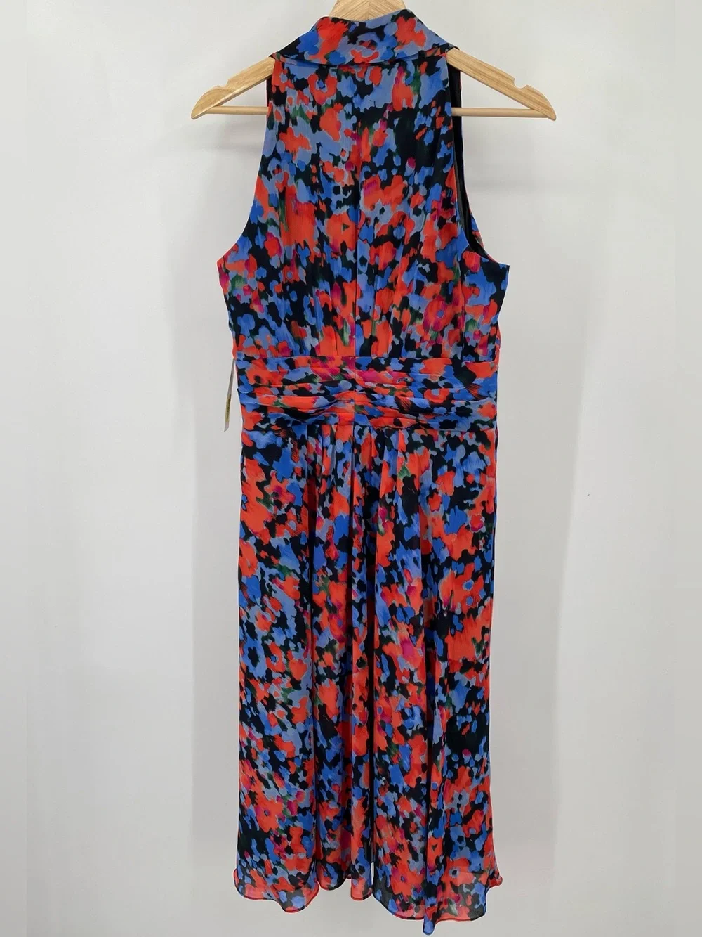 Evan Picone Lined Sleeveless Dress Mango Symphony Multicolor Size 10 NWT